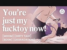 ASMR Audio Porn: Daddy Dom Rough Bdsm, Degradation & Toy Play con su novia sumisa - historia de audio erótica para mujeres