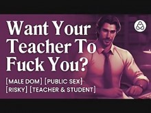 ASMR Voz masculina: el maestro estricto se folla a su estudiante travieso - ASMR Audio Porn Erotic Audio Story