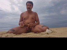 Desnudo en la playa - Jilloi en la playa - Jill Off Instrucciones en la playa