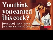 ASMR Audio Porn: el maestro de domina de DOM folla a su estudiante sumiso - Sexo en el trabajo - Roleplay de audio erótico