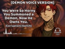 [Voz del demonio] Estabas tan cachondo que convocaste a un demonio sexy | Yanderé | Dom áspero | M4A | M4F