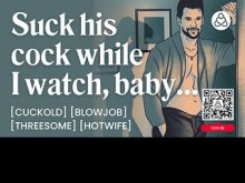 ASMR Audio Porn: Marido cornudo mira cómo se follan a su esposa - Hotwife y mamada - Historia de audio erótica