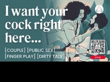 ASMR Audio Porn: Pareja folla al aire libre en un picnic en un parque público - Juego con los dedos y sexo en público - Historia erótica en audio para mujeres