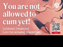 Sesión guiada de JOI para mujeres - Provocaciones y digitación - ASMR Lesbian Audio Porn - Historia de audio erótica