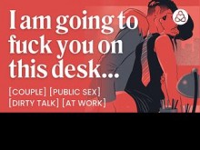 ASMR Audio Porn: Sexo secreto en la oficina con tu compañero de trabajo - Sexo en el trabajo y conversación sucia - Historia erótica en audio para mujeres