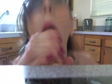 JustAmber consolador mamada con hablar sucio