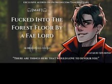 Follada en el suelo del bosque por un señor de las hadas