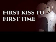 La primera vez de la mejor amiga virgen nerd | Gimiendo masculino llorón | Audio Erótico para Mujeres