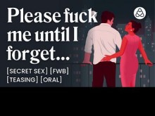 ASMR Audio Porn: Jefe se folla a su empleada de FWB en una habitación de hotel - Sexo oral y secreto - Historia de audio erótica para mujeres