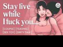 ASMR Audio Porn: Chica Gamer objeto de burlas en vivo con un vibrador y luego follada por su novio - Charla sucia, provocación y oral - Historia de audio erótica para mujeres