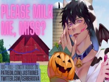 Por favor, ayude a su tonto perrito, señorita... [Madrastra ordeña su juguete subby] | Audio NSFW | gemidos masculinos