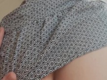 Coño cremoso de mi hermanastra siendo follada por detrás en vestido