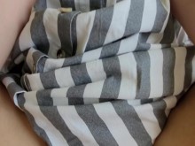 Nena caliente con vestido clásico dándome sus grandes tetas rebotantes