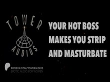 HOT BOSS TE HACE MASTURBAR (Audio erótico para mujeres) (Audioporn) (Charla sucia) (M4F) charla sucia amateur / charla sucia amateur