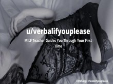 [F4F] Maestra te guía durante tu primera vez [Audio lésbico británico]