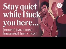 ASMR Audio Porn: Dom masculino te folla en secreto en una fiesta - Digitación, control del orgasmo y conversación sucia - Historia erótica en audio para mujeres