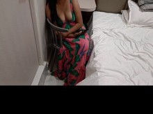 Sexo en pareja amateur perfecto: hermosa dama nacida para el amor y creampie profundo