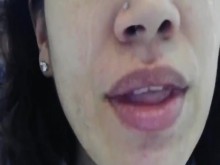 ¡Doble Rapidito! ¡Trago de semen y limpieza facial y trago!