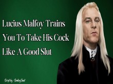 Lucius Malfoy te entrena para tomar su polla como una buena puta