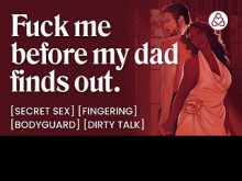ASMR Audio Porn: Guardaespaldas se folla a su princesa de la mafia en secreto - Digitación, sexo prohibido y conversación sucia - Historia erótica en audio para mujeres